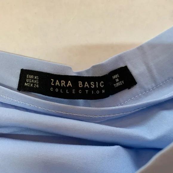 Zara Blue High Waist Midi Skirt Size XS - Picture 7 of 10